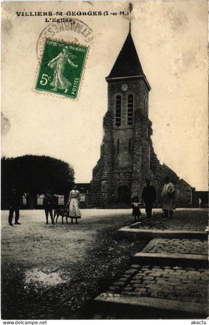 CPA VILLIERS-SAINT-GEORGES L'Eglise (1328844)