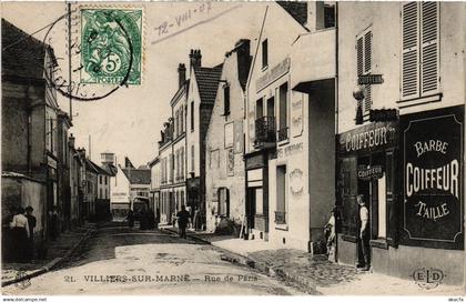 CPA Villiers-sur-Marne Rue de Paris (1391576)