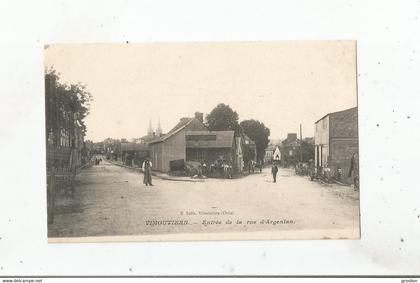 VIMOUTIERS (ORNE) ENTREE DE LA RUE D'ARGENTAN  (PETITE ANIMATION)