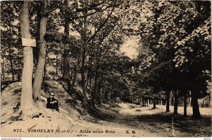 CPA VIROFLAY Allee Sous Bois (1386115)