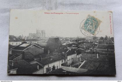 Cpa 1905, Vitry le François, vue panoramique, Marne 51