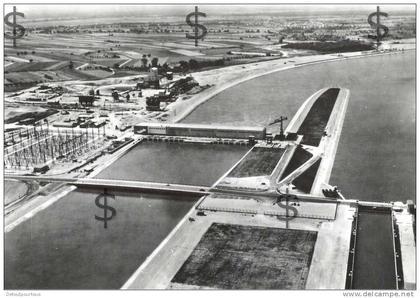 VOGELGRÜN Vogelgruen Haut Rhin  68 : Usine et poste sur le grand canal d'Alsacevue aérienne