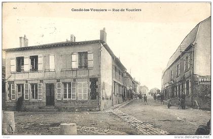 CPA Condé-les-Vouziers - Rue de Vouziers