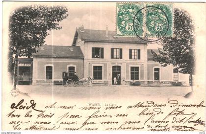 Carte Postale Ancienne de WASSY-La Gare