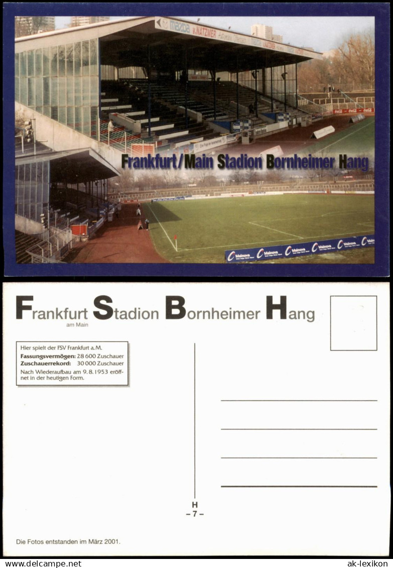 Frankfurt am Main Bornheimer Hang Fussball Stadion Football Stadium 2001