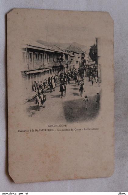 carnaval à Basse Terre, grand rue du cours, la cavalcade, Guadeloupe