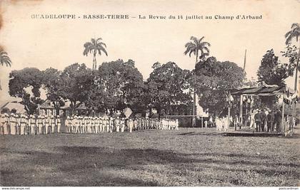 Guadeloupe - BASSE-TERRE - La revue du 14 juillet au Champ d'Arbaud - Ed. inconnu