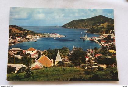 Cpm, Saint Barthelemy, la rade de Gustavia, Guadeloupe