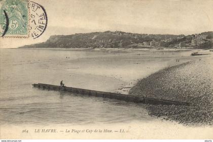 CPA Le HAVRE - La Plage et Cap de la Heve (200900)