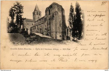 CPA GRAVILLE-ST-HONORINE - Église de l'Ancienne Abbaye (199598)