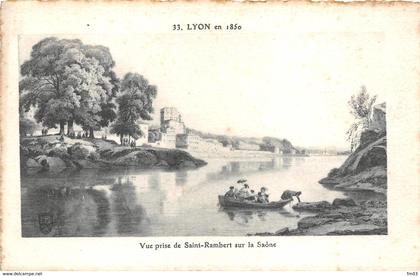 Lyon 9 Saint Rambert Ile Barbe et Caluire en 1850