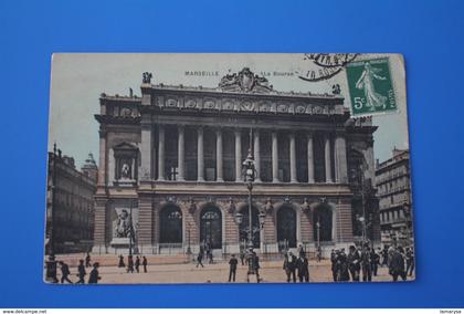 1905 palais de LA BOURSE Canebière, centre ville MARSEILLE CPA-Carte Postale [13] Bouches-du-Rhône-pour Vallaugiers gard