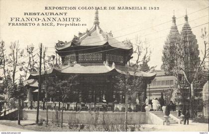 Marseille - Expositions Coloniales 1922 - Restaurant Franco Annamite