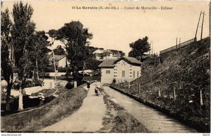 CPA MARSEILLE - La Gavotte Canal de MARSEILLE Ecluse (986408)