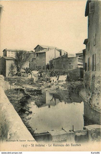 marseille * quartier saint antoine * le ruisseau des baumes