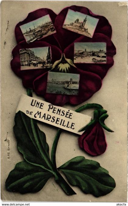 CPA MARSEILLE - Une Pensee de MARSEILLE (987279)