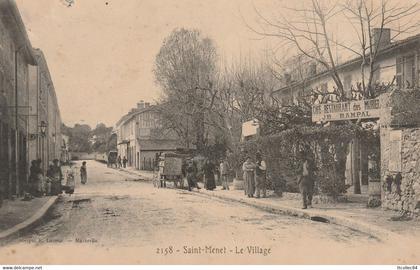 CPA-13-MARSEILLE-SAINT MENET-Le village-Café restaurant des muriers-Rampal