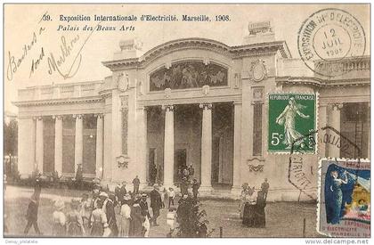 13/  EXPOSITION INTERNATIONALE D´ELECTRICITE MARSEILLE 1908