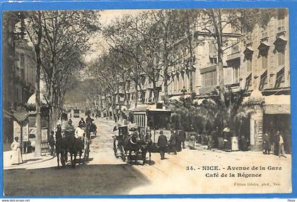 06 - Alpes Maritimes -  Nice - Avenue de la Gare - Cafe de la Regence  (N3380)