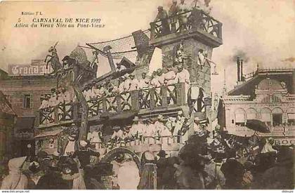 06 - Nice - Carnaval de Nice 1922 - Adieu du Vieux Nice au Pont Vieux - Animée - CPA - Voir Scans Recto-Verso