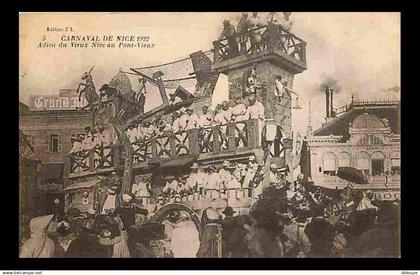 06 - Nice - Carnaval de Nice 1922 - Adieu du Vieux Nice au Pont Vieux - Animée - CPA - Voir Scans Recto-Verso