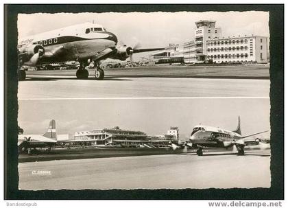 CPSM - Aéroport de Nice Côte d' Azur ( deux vues dont caravelle Air France éd. La Cigogne 06 088 64)