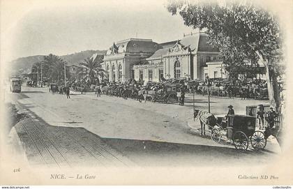 / CPA FRANCE 06 "Nice, la gare "