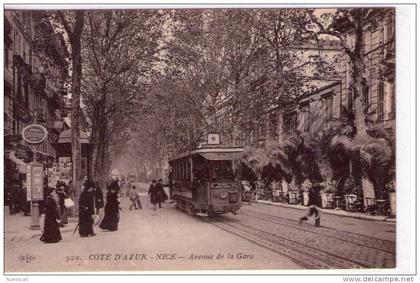 Nice..très animée..avenue de la Gare..tramway..tram