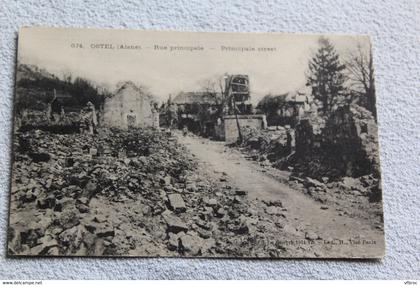 Ostel, rue principale, Aisne 02