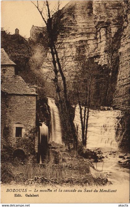 CPA BOZOULS - Le moulin et la cascade au Saut du Mendiant (133180)