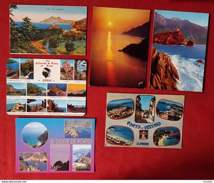 6 cartes -  Porto - (20) - 2A -  Corse du Sud