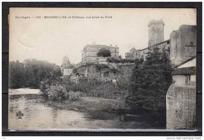 CPA 24 -  Bourdeilles - Le Chateau , vue prise du Pont