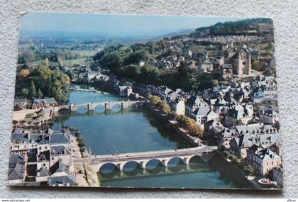 Cpm 1976, Terrasson la Villedieu, vue aérienne, les deux ponts sur la Vézère, Dordogne 24