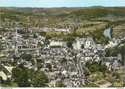 CPSM FRANCE 24 "Terrasson la Villedieu, vue panoramique aérienne"