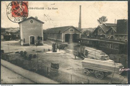 Bourg-de-Péage - La Gare -  Pap. Ph. Boyer - Voir 2 scans & descriptif