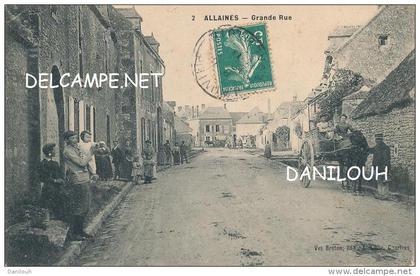 28 --- ALLAINES   Grande rue   ANIMEE  Vve Breton édit