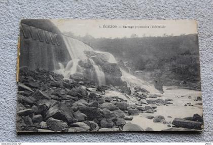 Eguzon, barrage provisoire, déversoir, Indre 36