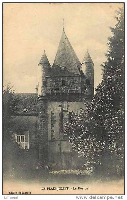 indre -ref 298- le plaix joliet - le donjon -chateau - carte bon etat   -