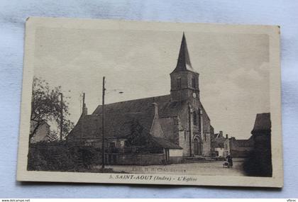 Saint Aout, l'église, Indre 36