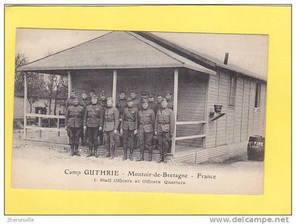 CPA -  MONTOIR de BRETAGNE - Le Camp américain GUTHRIE  Militaire - 1. Staff Officiers et Officiers Quarters