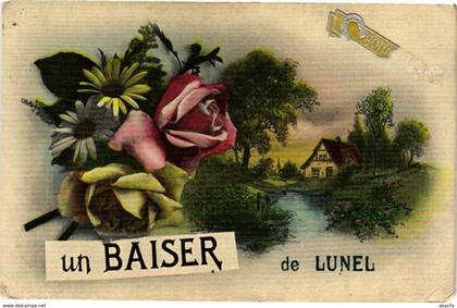 CPA Un Baiser de LUNEL (251443)