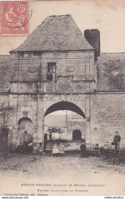 FRANCE - Novion Porcien - Entrée Principale du Chateau 1904