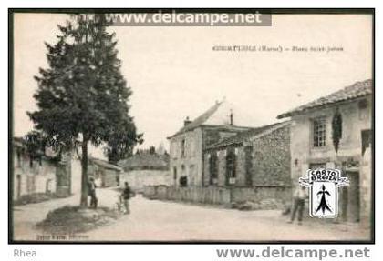 51 Courtisols - COURTISOLS (Marne) - Place Saint-Julien - cpa