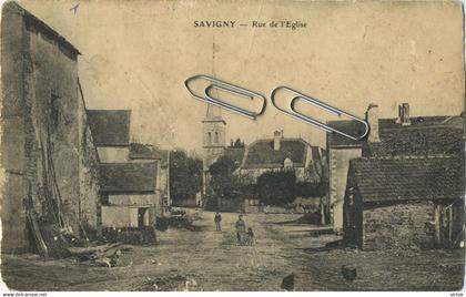 SAVIGNY :  rue de l'eglise