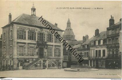 La Charite-sur-Loire - Nievre - La Mairie - Rückseite beschrieben