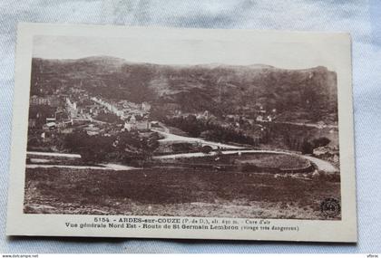 Ardes sur Couze, vue générale Nord Est, route de saint Germain Lembron, Puy de Dôme 63