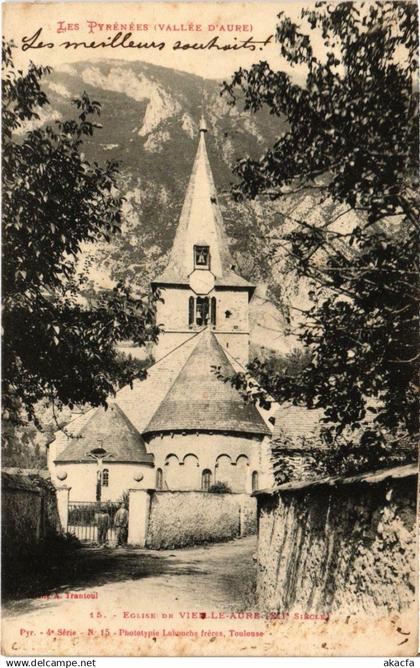 CPA Eglise de Vielle-Aure - Les Pyrénées - Vallée D'Aure (110440)