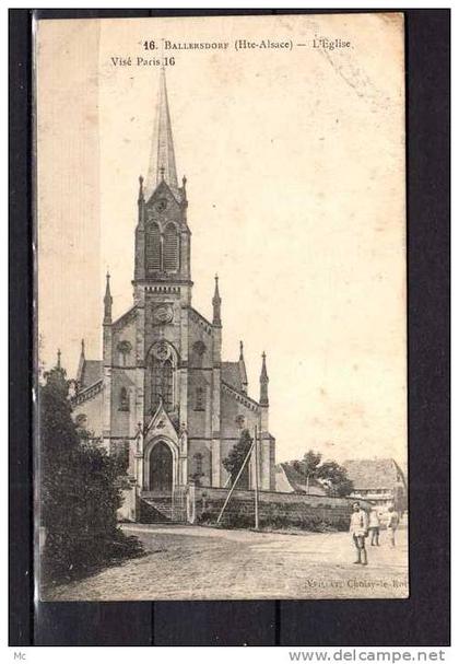 68 - Ballersdorf (Hte-Alsace) - L'Eglise - Visé Paris 16