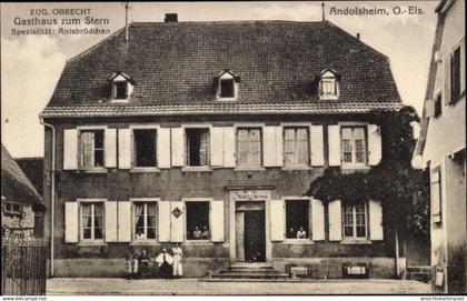 CPA Andolsheim Elsass Haut Rhin, Gasthaus zum Stern