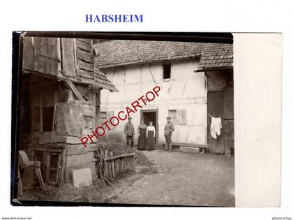 HABSHEIM-68-CARTE PHOTO allemande-GUERRE 14-18-1 WK-Militaria-